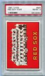 1967 Topps High Number #604 Red Sox Team Card PSA 8 Tough Card!