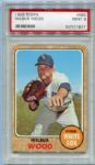 1968 Topps #585 Wilbur Wood PSA 9