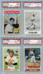 Fourteen Card Lot 1970-1984 All PSA 8's & 9's Includes HOFers