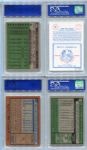 Fourteen Card Lot 1970-1984 All PSA 8's & 9's Includes HOFers