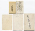 1920's Harrington's And W Type Card Lot of Five Different Includes HOFers