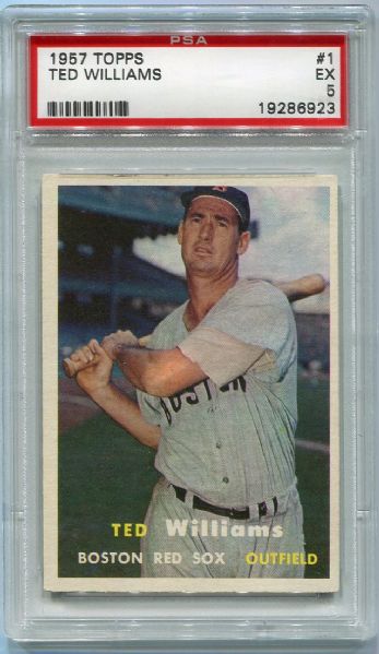 1957 Topps #1 Ted Williams PSA 5