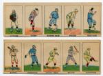 W552 Baseball Position Strip Cards Two 5 Card Panels
