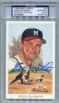 1989 Perez-Steele #30 Eddie Mathews Autographed PSA/DNA Certified Authentic