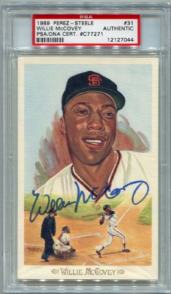 1989 Perez-Steele #31 Willie McCovey Autographed PSA/DNA Certified Authentic