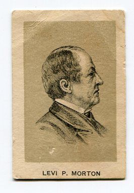1886-87 Uncatalogued-F Three Crow Extract Famous People Levi P. Morton