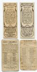 E Card Non-Sports Lot of 4