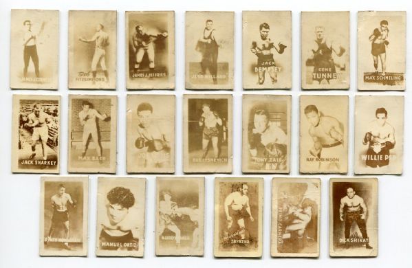 1948 Topps Magic Photos Boxing & Wrestling 20 Different