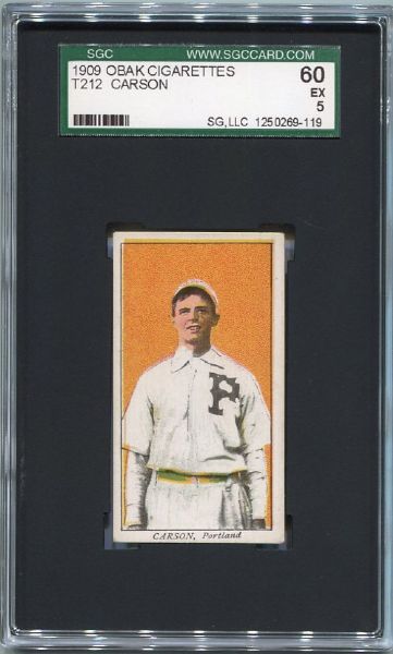 T212-1 1909 Obak Carson Portland SGC 60