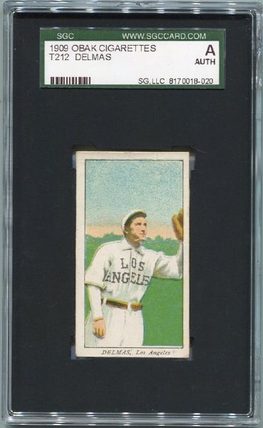 T212-1 1909 Obak Delmas Los Angeles SGC AUT