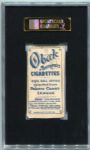 T212-1 1909 Obak Howse Sacramento Double Printed Back Scrap SGC AUT