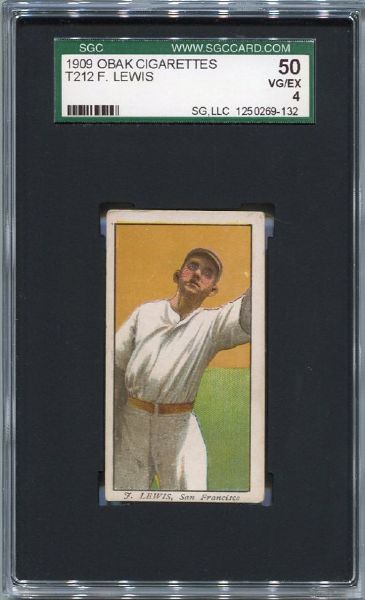 T212-1 1909 Obak F. Lewis San Francisco SGC 50