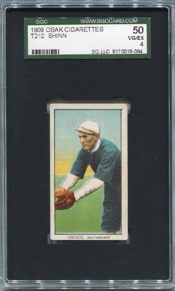 T212-1 1909 Obak Shinn SGC 50 Highest Graded