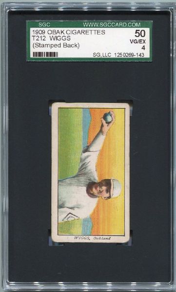 T212-1 1909 Obak Wiggs Oakland SGC 50
