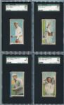 T212-1 1909 Obak Lot of 12 Different All SGC Graded