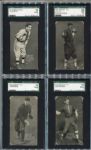 E137 1914 Zeenut Partial Set of 27 Different With 16 SGC Graded