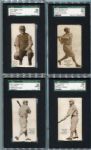 E137 1917 Zeenut Partial Set of 46 Different Mostly SGC Graded