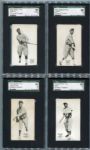E137 1923 Zeenut Partial Set of 58 Different Many SGC Graded