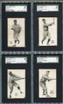 E137 1923 Zeenut Partial Set of 58 Different Many SGC Graded