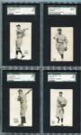 E137 1923 Zeenut Partial Set of 58 Different Many SGC Graded