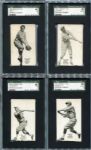 E137 1923 Zeenut Partial Set of 58 Different Many SGC Graded
