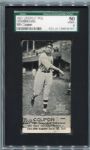 E137 1927 Zeenut Cunningham Los Angeles With Coupon SGC 50