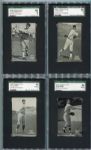 E137 1926 Zeenut Partial Set of 39 Different Mostly SGC Graded