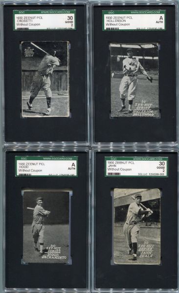 E137 1930 Zeenut Lot of 16 Different Small & Large Text Varieties