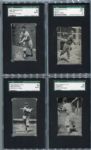 E137 1930 Zeenut Lot of 16 Different Small & Large Text Varieties