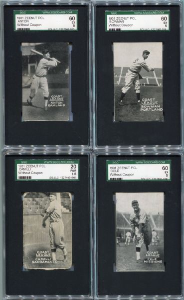 E137 1931 Zeenut Partial Set of 116 Different