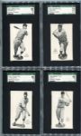 E137 1932 Zeenut Partial Set of 31 All Different SGC Graded