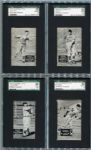 E137 1937-38 Zeenuts Lot of 23 Different All SGC Graded