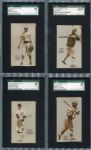 E137 1919 Zeenut Lot of 14 Different All SGC Graded