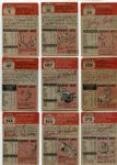 1953 Topps Baseball Lot of 15 Different