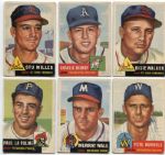 1953 Topps Baseball Lot of 15 Different