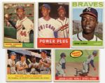 Lot of 5 Different Hank Aaron Topps Cards 1958-1964