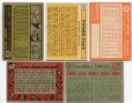 Lot of 5 Different Hank Aaron Topps Cards 1958-1964