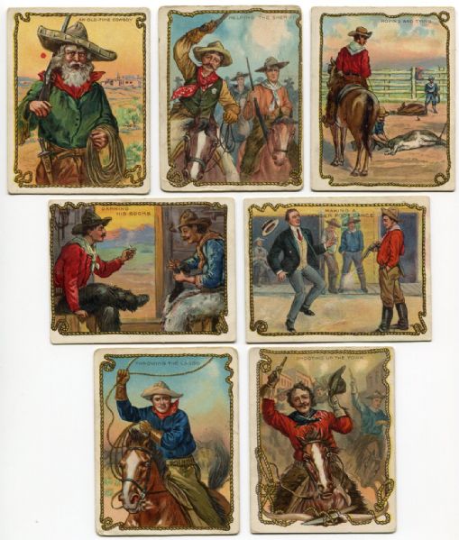 T53 1910 Hassan Cowboys Lot of 7 Different