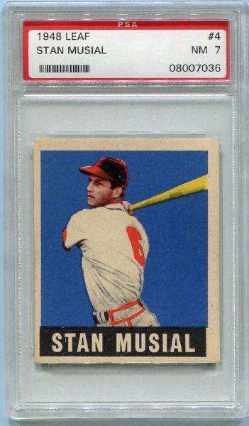 1948 Leaf #3 Stan Musial PSA 7