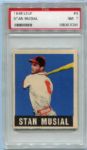 1948 Leaf #3 Stan Musial PSA 7