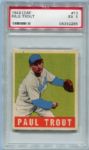 1948 Leaf #10 Paul Trout PSA 5
