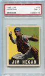 1948 Leaf #28 Jim Hegan PSA 7