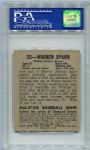 1948 Leaf #32 Warren Spahn PSA 7