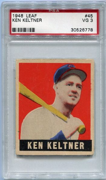 1948 Leaf #45 Ken Keltner SP PSA 3