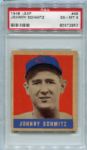 1948 Leaf #48 Johnny Schmitz SP PSA 6
