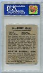 1948 Leaf #54 Bobby Adams SP PSA 8 OC