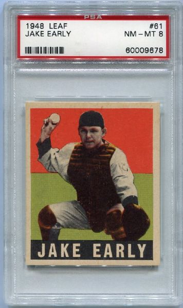 1948 Leaf #61 Jake Early PSA 8