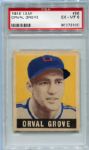 1948 Leaf #66 Orval Grove SP PSA 6