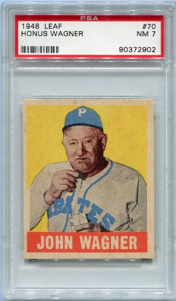 1948 Leaf #70 Honus Wagner PSA 7