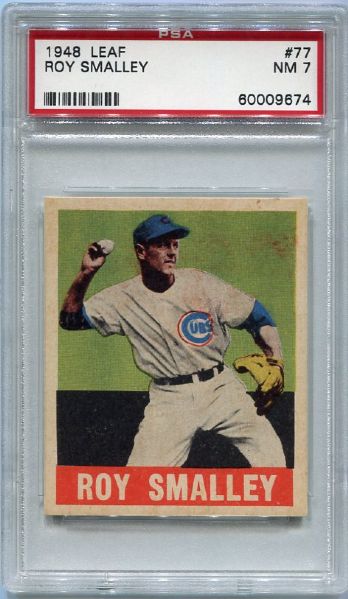 1948 Leaf #77 Roy Smalley PSA 7